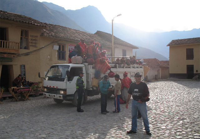 Ollantaytambo, το λεωφορείο του χωριού