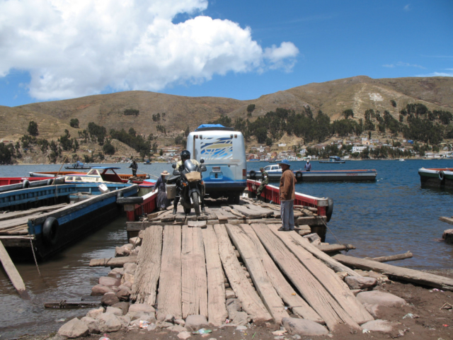 Bolivia with motorcycle