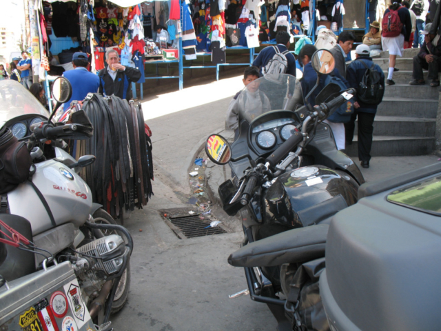 Bolivia - La Paz with motorcycles